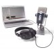Set microfon studio si casti AKG Podcaster Essentials