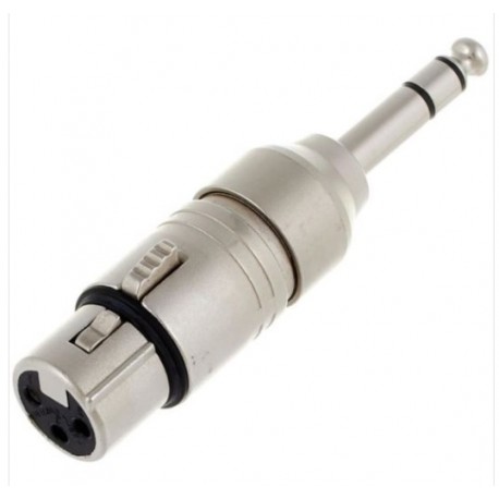 Adaptor XLRf3-Jm stereo 6.3mm NEUTRIK NA3FP