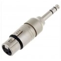 Adaptor XLRf3-Jm stereo 6.3mm NEUTRIK NA3FP