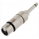 Adaptor XLRf - Jm mono 6.3mm NEUTRIK NA2FP