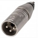 Adaptor XLRm-RCAm NEUTRIK NA2MPMM