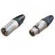 Pereche conectori XLR NEUTRIK NC3MXX + NC3FXX