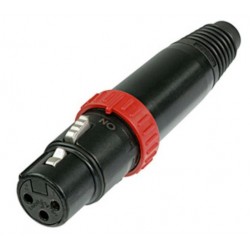 Conector XLRf 3 Pini, comutator on-off NEUTRIK NC3FXS-B