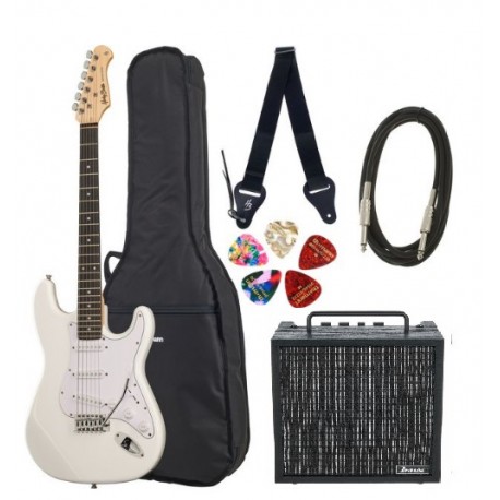 SET Chitara electrica H&B WH