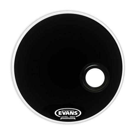 Fata toba mare Evans 22" E-Mad Reso Bass Drum BK